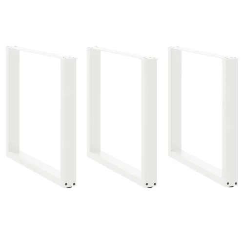 Noge za blagovaonski stol U-oblik 3 kom Bijele 90 x (72-73) cm Čelik - Bijela 90 x (72-73) cm 3 Cijena