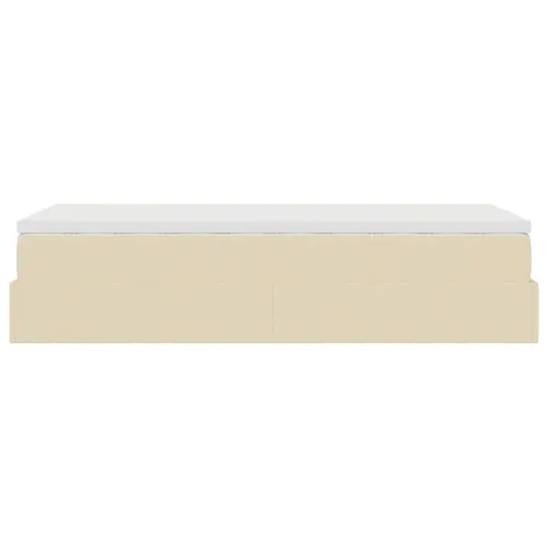 otoman okvir kreveta s madraca krem 80x200cm od tkanine - Krema 80 x 200 cm Krema 80 x 200 cm Cijena