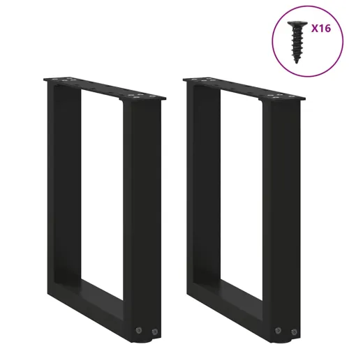 Noge za klub stolić U-oblik 2 kom Crne 28 x (42-43) cm Čelik - Crna 28 x (42-43) cm 2 Cijena