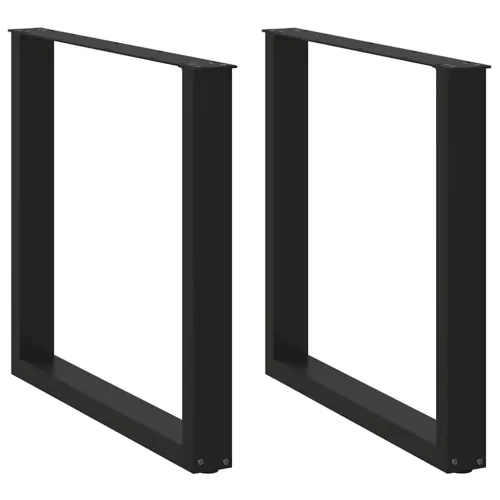 Noge za blagovaonski stol U-oblik 2 kom Crne 80 x (72-73) cm Čelik - Crna 80 x (72-73) cm 2 Cijena
