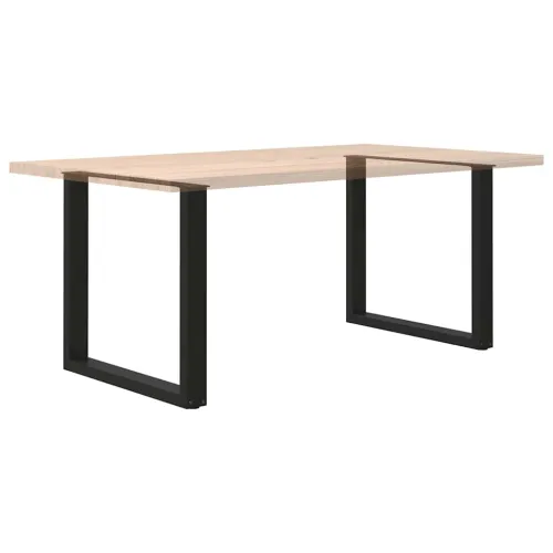 Noge za blagovaonski stol U-oblik 2 kom Crne 80 x (72-73) cm Čelik - Crna 80 x (72-73) cm 2 Cijena