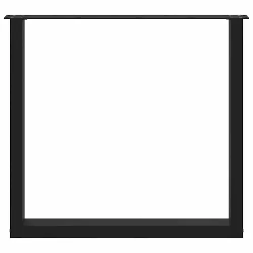 Noge za blagovaonski stol U-oblik 2 kom Crne 80 x (72-73) cm Čelik - Crna 80 x (72-73) cm 2 Cijena
