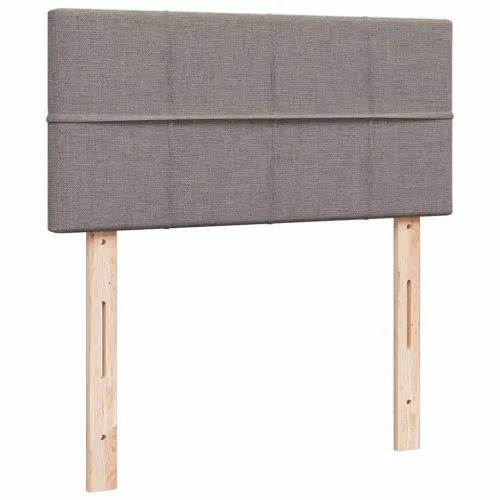 otoman krevet s madracem smeđesivi 100x200 cm tkanine - Sivo-smeđa 100 x 200 cm Blok s kvadratima Cijena