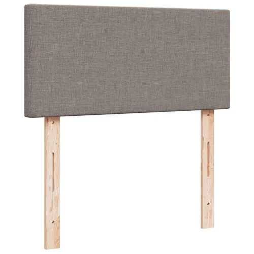 otoman krevet s madracem smeđesivi 100x200 cm tkanine - Sivo-smeđa 100 x 200 cm Gladak dizajn Cijena