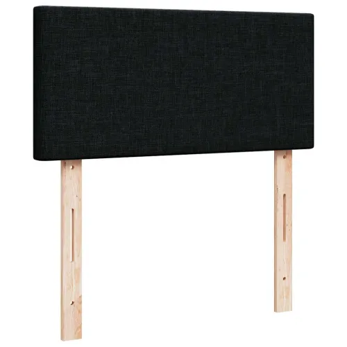 otoman okvir kreveta s madracima crni 200x200cm od tkanine - Crna 200 x 200 cm Gladak dizajn Cijena