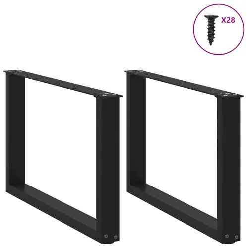 Noge za klub stolić U-oblik 2 kom Crne 70 x (42-43) cm Čelik - Crna 70 x (42-43) cm 2 Cijena