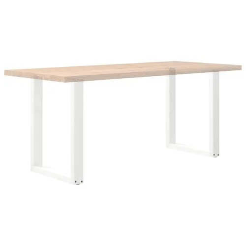 Noge za blagovaonski stol U-oblik 2 kom Bijele 70 x (72-73) cm Čelik - Bijela 70 x (72-73) cm 2 Cijena