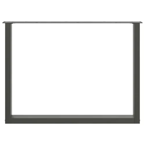 Noge za blagovaonski stol U-oblik 2 kom antracit 100 x (72-73) cm čelik - Antracit 100 x (72-73) cm 2 Cijena
