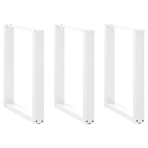 Noge za blagovaonski stol U-oblik 3 kom Bijele 70 x (72-73) cm Čelik - Bijela 70 x (72-73) cm 3 Cijena