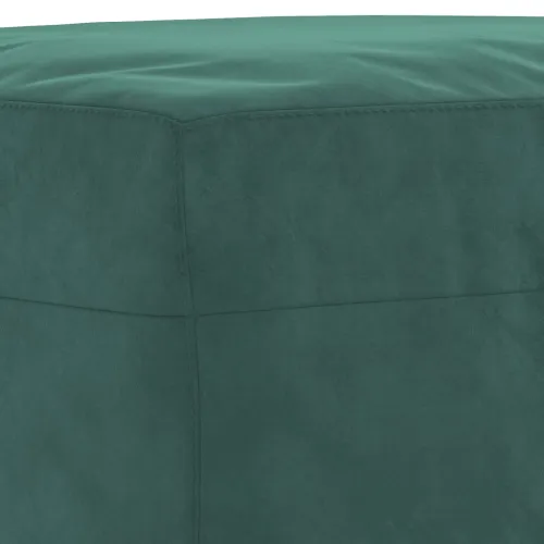 4-dijelni set sofa s jastucima tamnozeleni baršunasti - Tamnozelena 1 S osloncem za noge Cijena