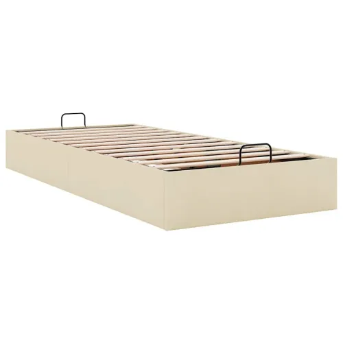 otoman okvir kreveta bez madraca krem 80x200 cm od tkanine - Krema 80 x 200 cm Krema 80 x 200 cm Cijena