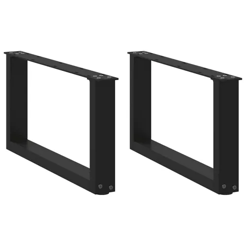 Noge za klub stolić U-oblik 2 kom Crne 60 x (30-31) cm Čelik - Crna 60 x (30-31) cm 2 Cijena