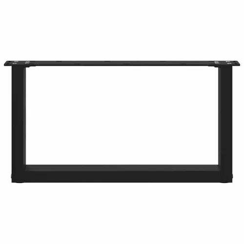Noge za klub stolić U-oblik 2 kom Crne 60 x (30-31) cm Čelik - Crna 60 x (30-31) cm 2 Cijena