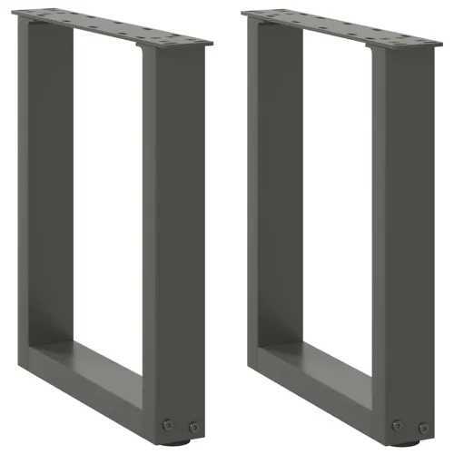 Noge za klub stolić U-oblik 2 kom antracit 38 x (42-43) cm čelik - Antracit 38 x (42-43) cm 2 Cijena