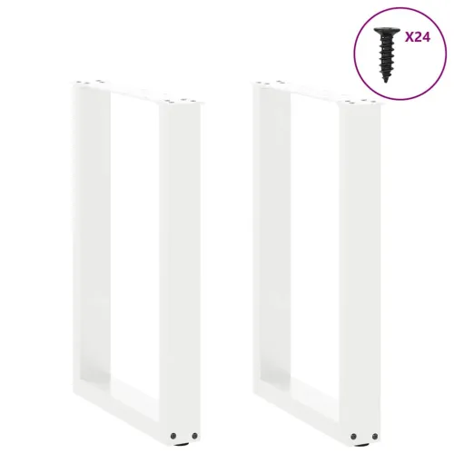 Noge za blagovaonski stol U-oblik 2 kom Bijele 50 x (72-73) cm Čelik - Bijela 50 x (72-73) cm 2 Cijena