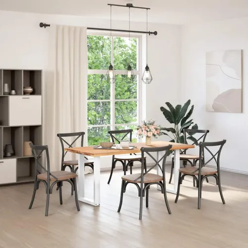 Noge za blagovaonski stol U-oblik 2 kom Bijele 50 x (72-73) cm Čelik - Bijela 50 x (72-73) cm 2 Cijena