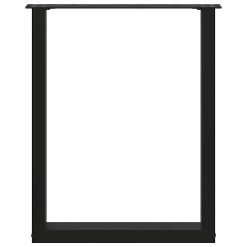 Noge za blagovaonski stol U-oblik 2 kom Crne 60 x (72-73) cm Čelik - Crna 60 x (72-73) cm 2 Cijena