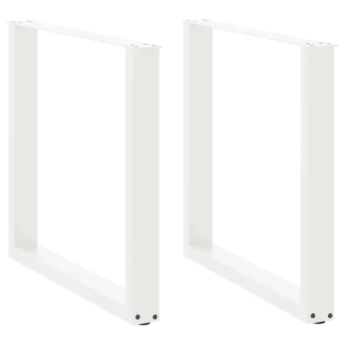Noge za blagovaonski stol U-oblik 2 kom Bijele 80 x (72-73) cm Čelik - Bijela 80 x (72-73) cm 2 Cijena