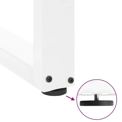 Noge za blagovaonski stol U-oblik 2 kom Bijele 80 x (72-73) cm Čelik - Bijela 80 x (72-73) cm 2 Cijena