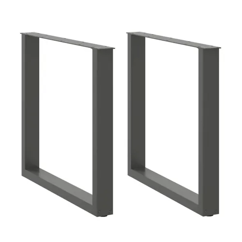 Noge za blagovaonski stol U-oblik 2 kom antracit 90 x (72-73) cm čelik - Antracit 90 x (72-73) cm 2 Cijena