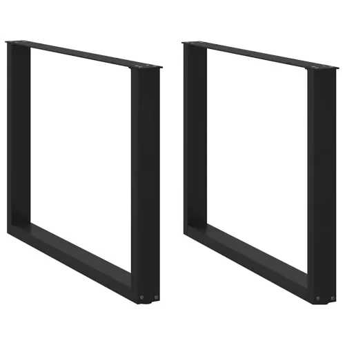 Noge za blagovaonski stol U-oblik 2 kom Crne 100 x (72-73) cm Čelik - Crna 100 x (72-73) cm 2 Cijena