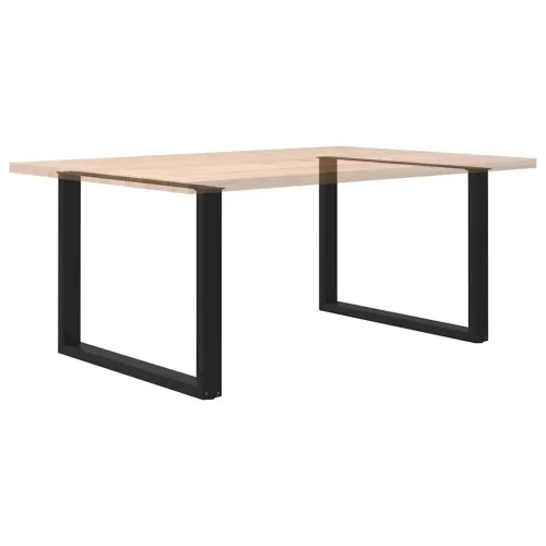 Noge za blagovaonski stol U-oblik 2 kom Crne 100 x (72-73) cm Čelik - Crna 100 x (72-73) cm 2 Cijena