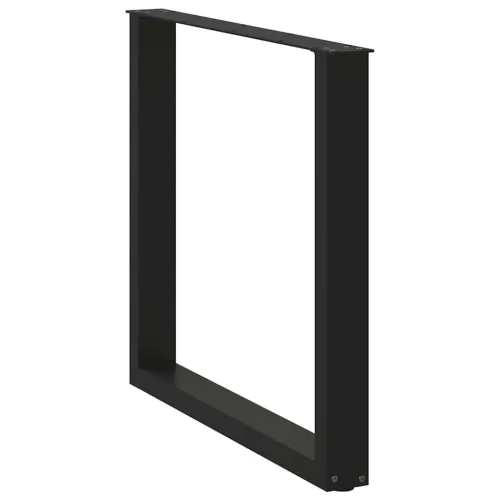 Noge za blagovaonski stol U-oblik 3 kom Crne 80 x (72-73) cm Čelik - Crna 80 x (72-73) cm 3 Cijena
