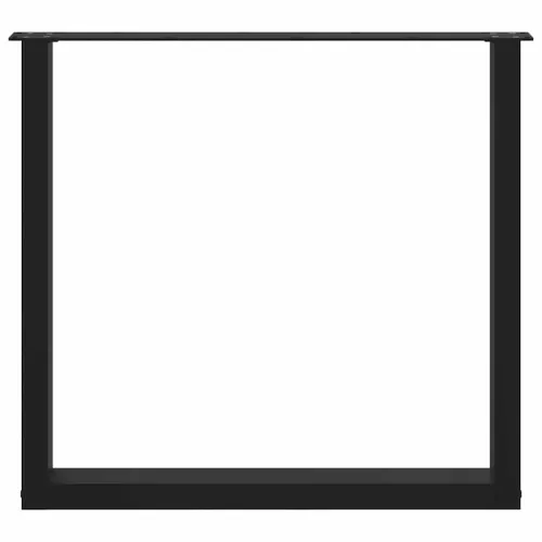 Noge za blagovaonski stol U-oblik 3 kom Crne 80 x (72-73) cm Čelik - Crna 80 x (72-73) cm 3 Cijena