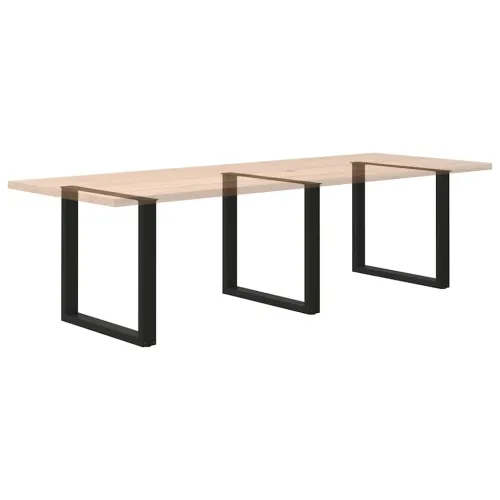 Noge za blagovaonski stol U-oblik 3 kom Crne 80 x (72-73) cm Čelik - Crna 80 x (72-73) cm 3 Cijena