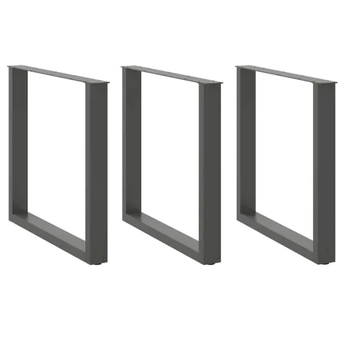 Noge za blagovaonski stol U-oblik 3 kom antracit 90 x (72-73) cm čelik - Antracit 90 x (72-73) cm 3 Cijena