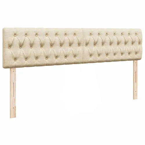 otoman okvir kreveta s madracima krem 180x200cm od tkanine - Krema 180 x 200 cm Dizajn s gumbima Cijena