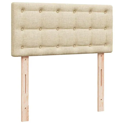 otoman okvir kreveta s madracima krem 200x200cm od tkanine - Krema 200 x 200 cm gumbi Cijena