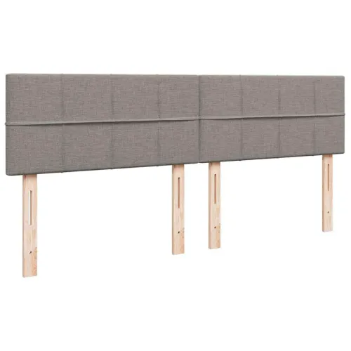 otoman okvir kreveta s madracima smeđesivi 200x200cm tkanine - Sivo-smeđa 200 x 200 cm Blok s kvadratima Cijena