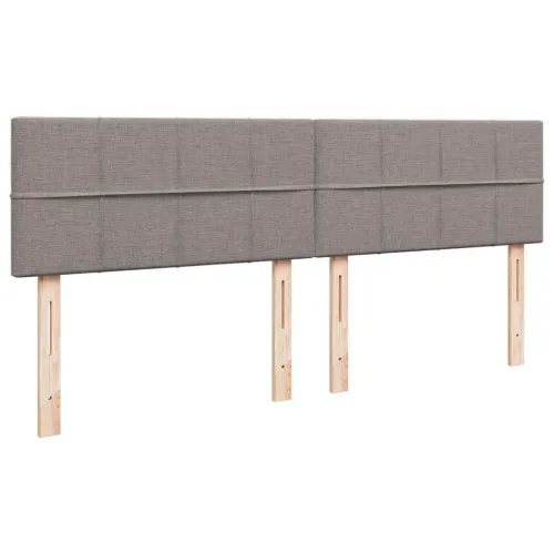 otoman okvir kreveta s madracima smeđesivi 200x200cm tkanine - Sivo-smeđa 200 x 200 cm Blok s kvadratima Cijena