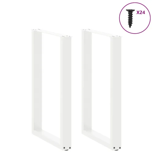 Noge za barski stol U-oblika 2 kom Bijele 60 x (90-91) cm Čelik - Bijela 60 x (90-91) cm 2 Cijena