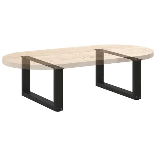 Noge za klub stolić U-oblik 2 kom Crne 70 x (30-31) cm Čelik - Crna 70 x (30-31) cm 2 Cijena