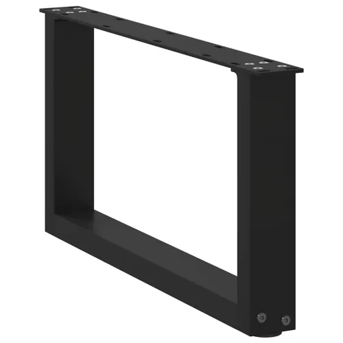 Noge za klub stolić U-oblik 2 kom Crne 70 x (30-31) cm Čelik - Crna 70 x (30-31) cm 2 Cijena