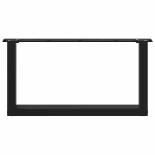 Noge za klub stolić U-oblik 2 kom Crne 70 x (30-31) cm Čelik - Crna 70 x (30-31) cm 2 Cijena