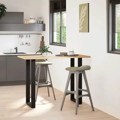 Noge za barski stol U-oblika 2 kom Crne 40 x (100-101) cm Čelik - Crna 40 x (100-101) cm 2 Cijena