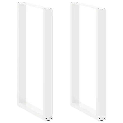 Noge za barski stol U-oblika 2 kom Bijele 60 x (100-101) cm Čelik - Bijela 60 x (100-101) cm 2 Cijena