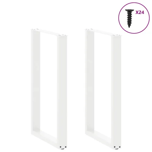 Noge za barski stol U-oblika 2 kom Bijele 60 x (100-101) cm Čelik - Bijela 60 x (100-101) cm 2 Cijena
