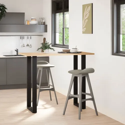 Noge za barski stol U-oblika 2 kom Crne 40 x (110-111) cm Čelik - Crna 40 x (110-111) cm 2 Cijena
