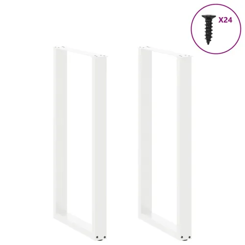 Noge za barski stol U-oblika 2 kom Bijele 60 x (110-111) cm Čelik - Bijela 60 x (110-111) cm 2 Cijena
