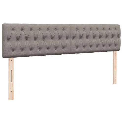 otoman okvir kreveta s madracima smeđesivi 200x200cm tkanine - Sivo-smeđa 200 x 200 cm Dizajn s gumbima Cijena