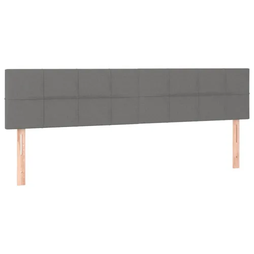 otoman okvir kreveta s madracima tamnosivi 200x200cm tkanine - Tamno siva 200 x 200 cm Blok s kvadratima Cijena