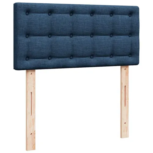 otoman okvir kreveta s madracima plavi 200x200cm tkanine - Plava 200 x 200 cm gumbi Cijena