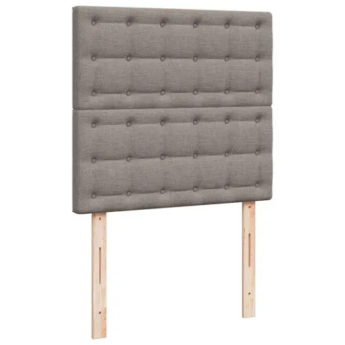 otoman okvir kreveta s madracima smeđesivi 200x200cm tkanine - Sivo-smeđa 200 x 200 cm gumbi Cijena