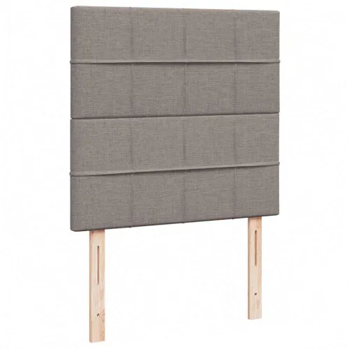 otoman okvir kreveta s madraca smeđesivi 100x200cm tkanine - Sivo-smeđa 100 x 200 cm Blok s kvadratima Cijena