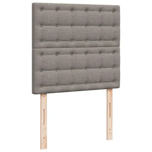 otoman okvir kreveta s madracima smeđesivi 200x200cm tkanine - Sivo-smeđa 200 x 200 cm gumbi Cijena