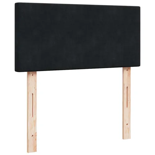 otoman okvir kreveta s madracima crni 200x200cm baršunasti - Crna 200 x 200 cm Gladak dizajn Cijena